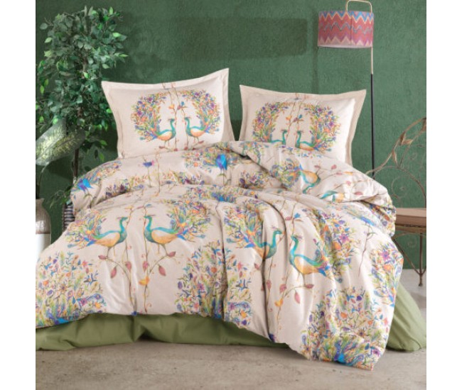 Lenjerie de pat ranforce clasy king size (azura)